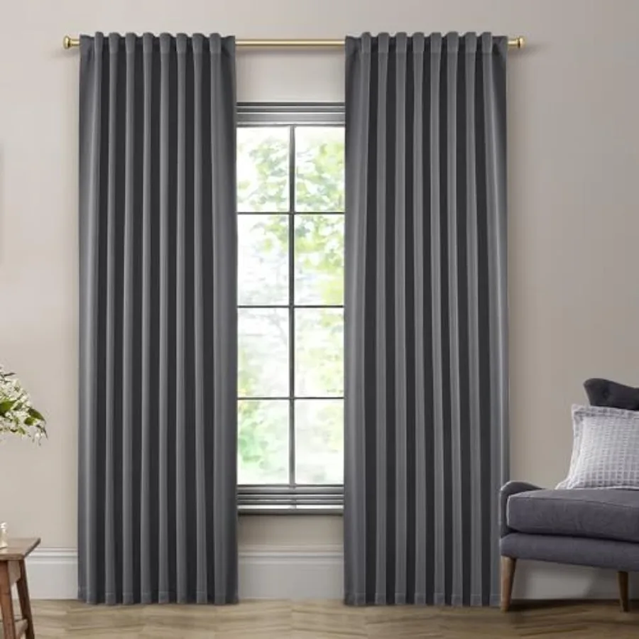 

2 Panels 80 Inch Length Thermal Winter Insulated out Curtains for Door and Doorway, Accordion Closet Curtain for Open Closet, W
