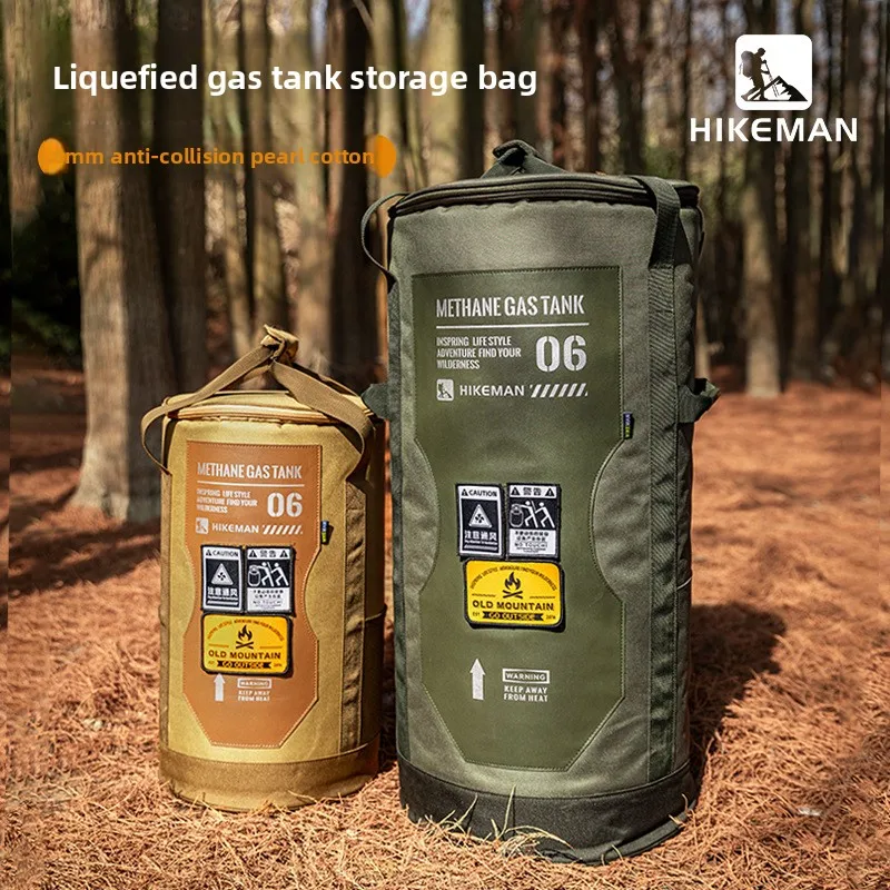 

Hikeman Outdoor LPG Storage Bag – Large Capacity, Perfect for Camping, Frost-Resistant, Thickened Protection for Gas Cylinders