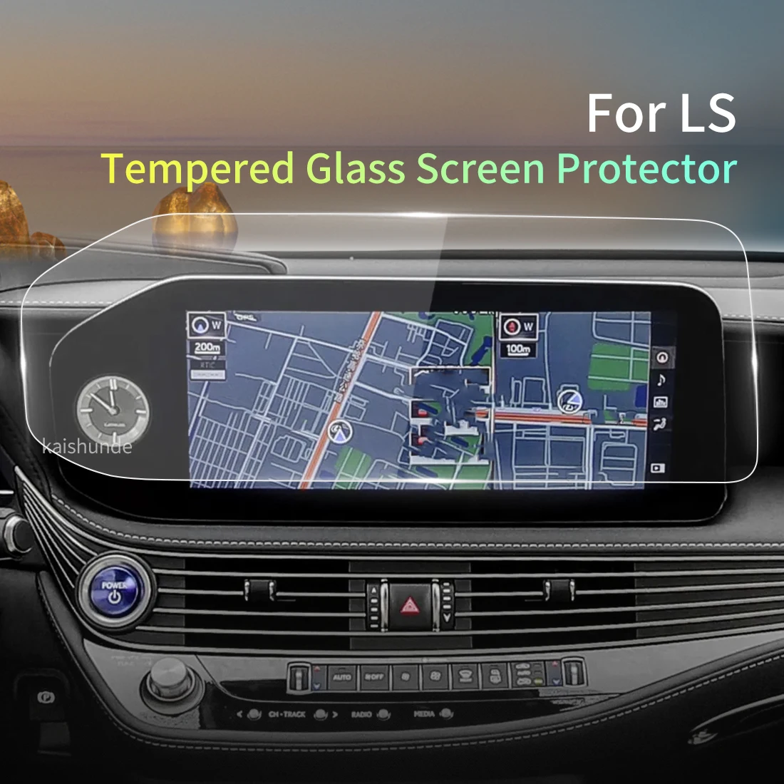 

Carplay Car Stickers Screen Protector For LEXUS LS 2023 Tempered Glass Protective Film Navigation Automotive Vehicle Accessories