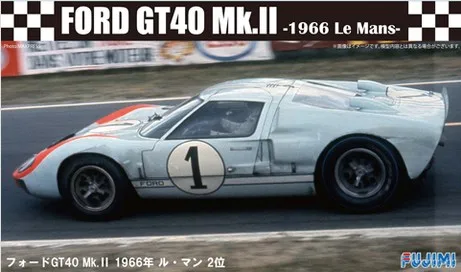 

Игрушечная модель автомобиля в сборе Fujimi 12604, масштаб 1/24 для Ford GT40 Mk-II 1966 LeMans, комплект 2-й модели автомобиля