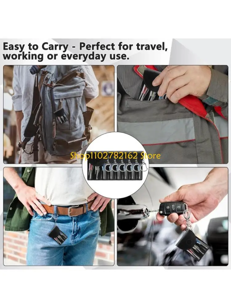 547B Compact Screwdriver Keychain Set Essential Tool 5/10 Set For Glasses