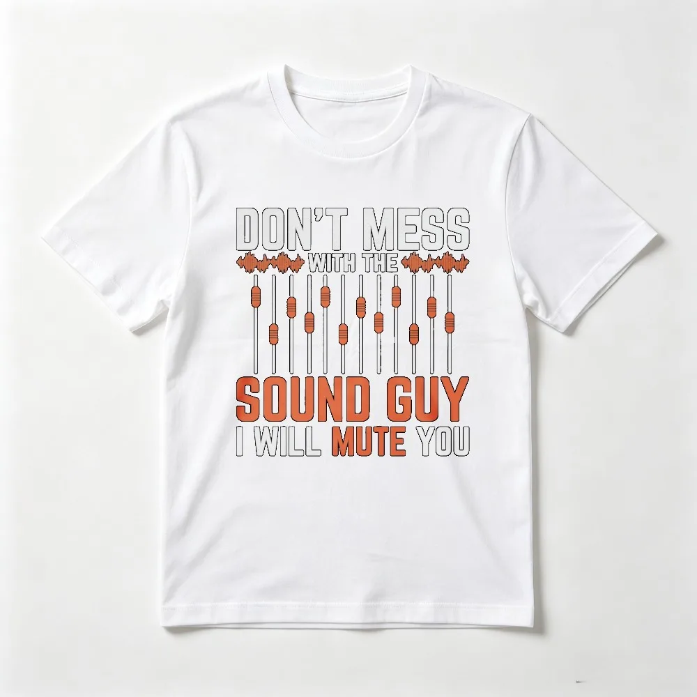 Funny Sound Audio Engineer Gift Tshirt Casual Fashion Loose Harajuku Man Women Clothing Summer Short Sleeve O-neck Tees