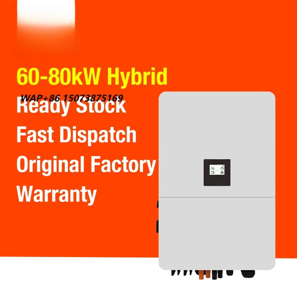 Morego Solar Three Phase Hybrid Solar Inverter 60kW 70kW 75kW 80kW DEYE Photovoltaic Power Inverter for PV ESS Solution