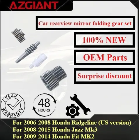 2008-2012 Honda Accord MK8/Jazz Mk3 2008-2015/Fit MK2 2009-2014 자동차 백미러 접이식 기어 세트 고품질 부품 OEM