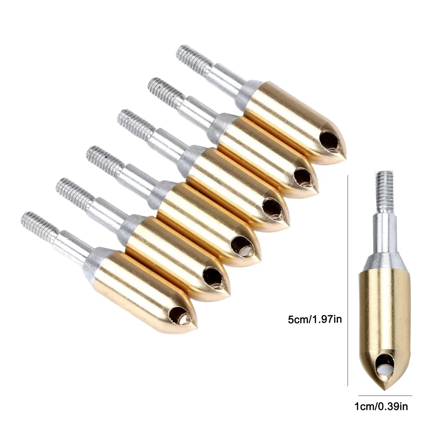 Archery Heads Copper Whistle Arrowhead Outdoor Practice Whistles Arrow Broadhead  Whistling Bow Heads Arrow Accessory Archer