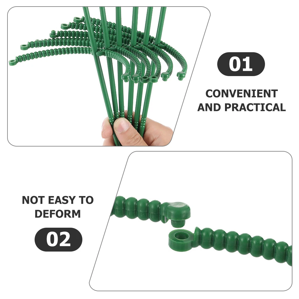 

20pcs Flower Support Stakes Plastic Plant Cage For Small Plants Garden Supplies Straight Growth Decorative Stake Gardening Tools
