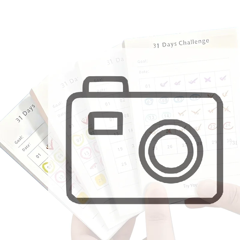 

30 Day Self-Discipline Checklist Planner Daily Challenge Notepad Self-adhesive Memo Pads Mini Pocket Checklist Writing Pads