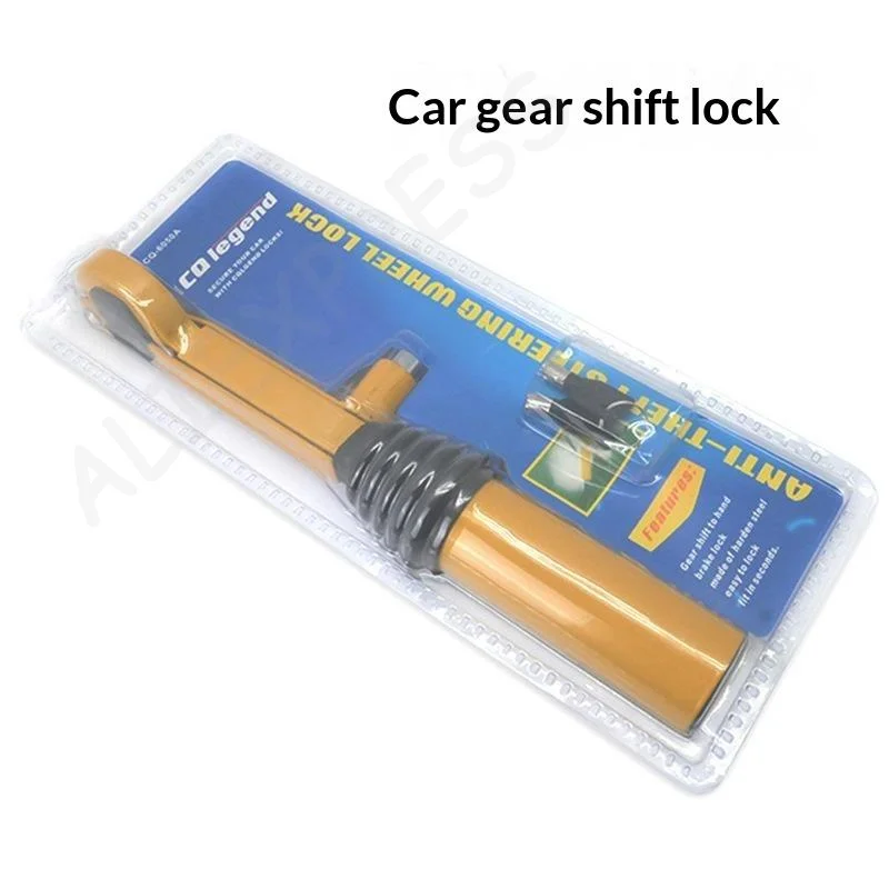 Car Gear Shift Lock Adjustable Anti-Theft Security Lock Easy Operation Universal for Most Vehicle Parking Anti-Theft Accessory