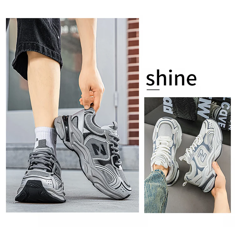 Herren-Freizeitsportschuhe, atmungsaktiv und bequem, geeignet für den täglichen Alltag, Sport und andere Aktivitäten. – Detail 3