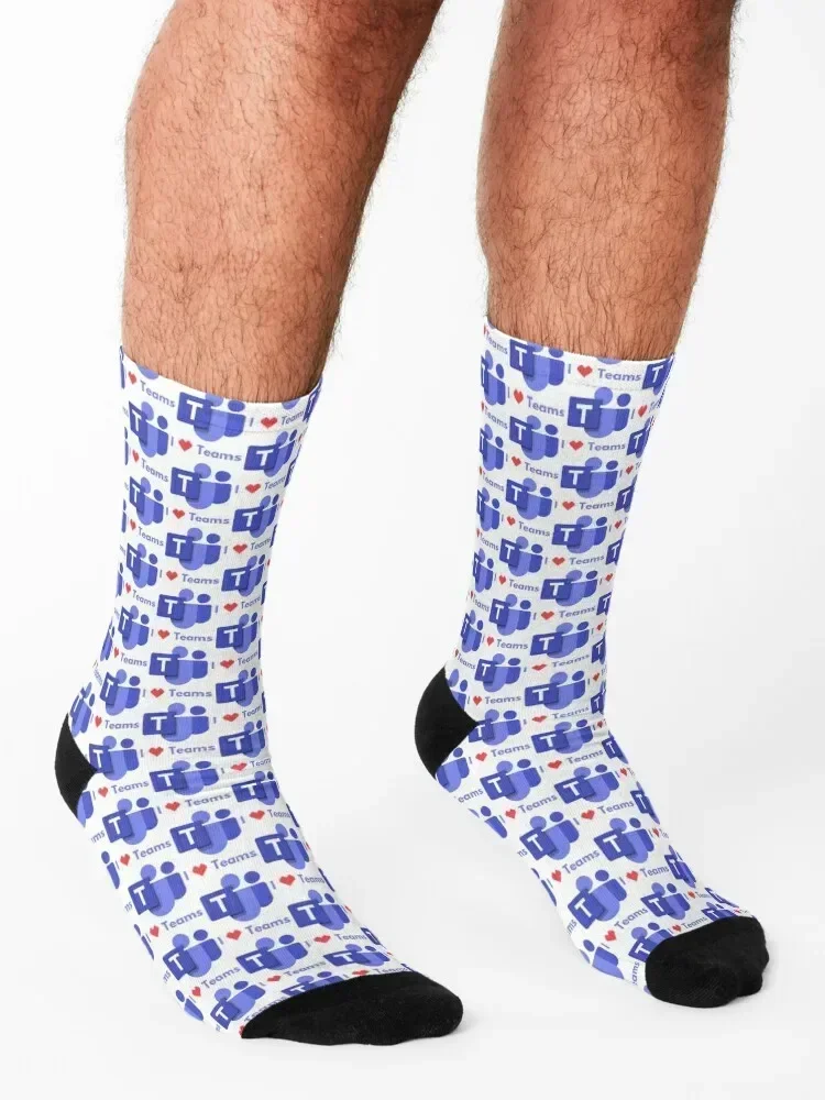 I Love Teams - Microsoft Teams Socks люкс крутые мужские носки женские