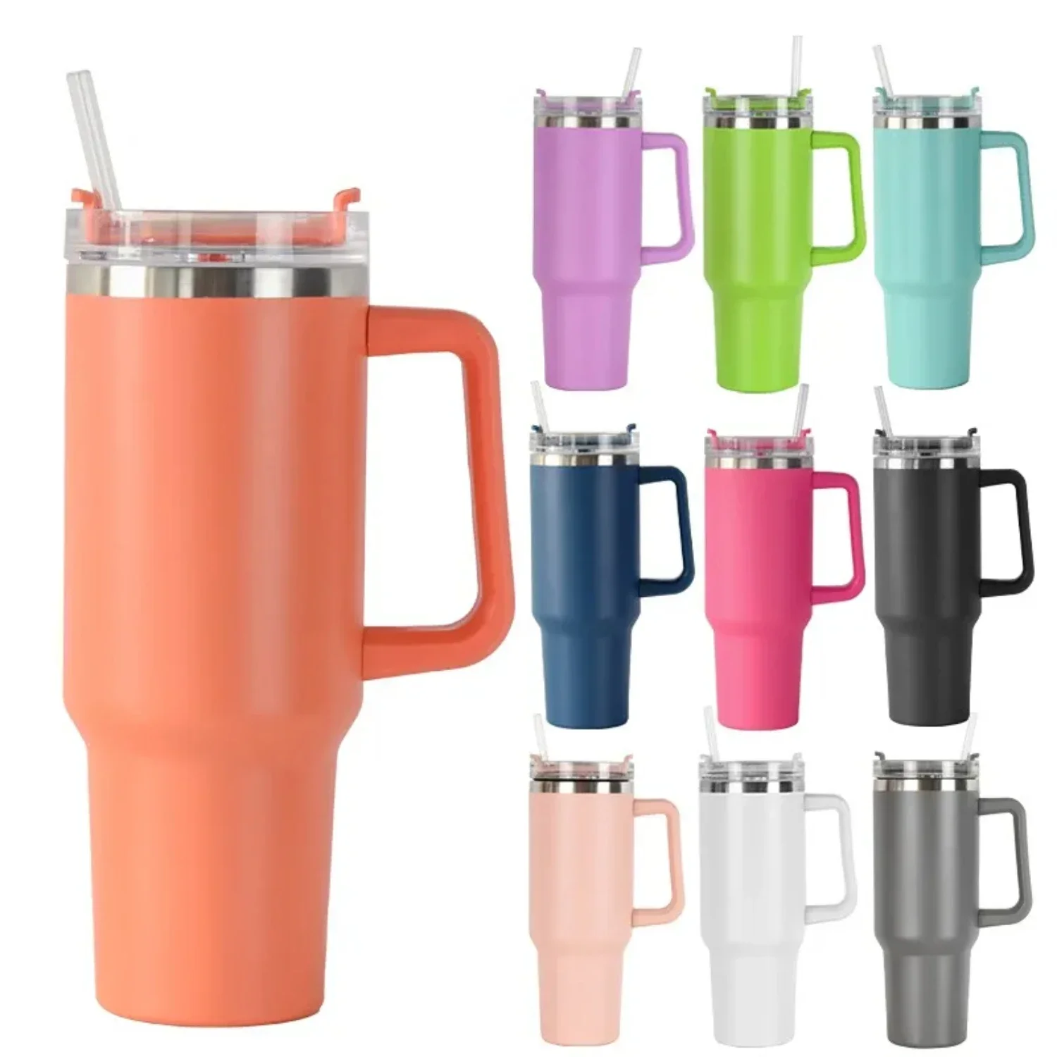 Stylish, Portable, and Convenient Large Capacity Stainless Steel Thermal Travel Car Mug - Ideal On-the-Go Coffee Companion with