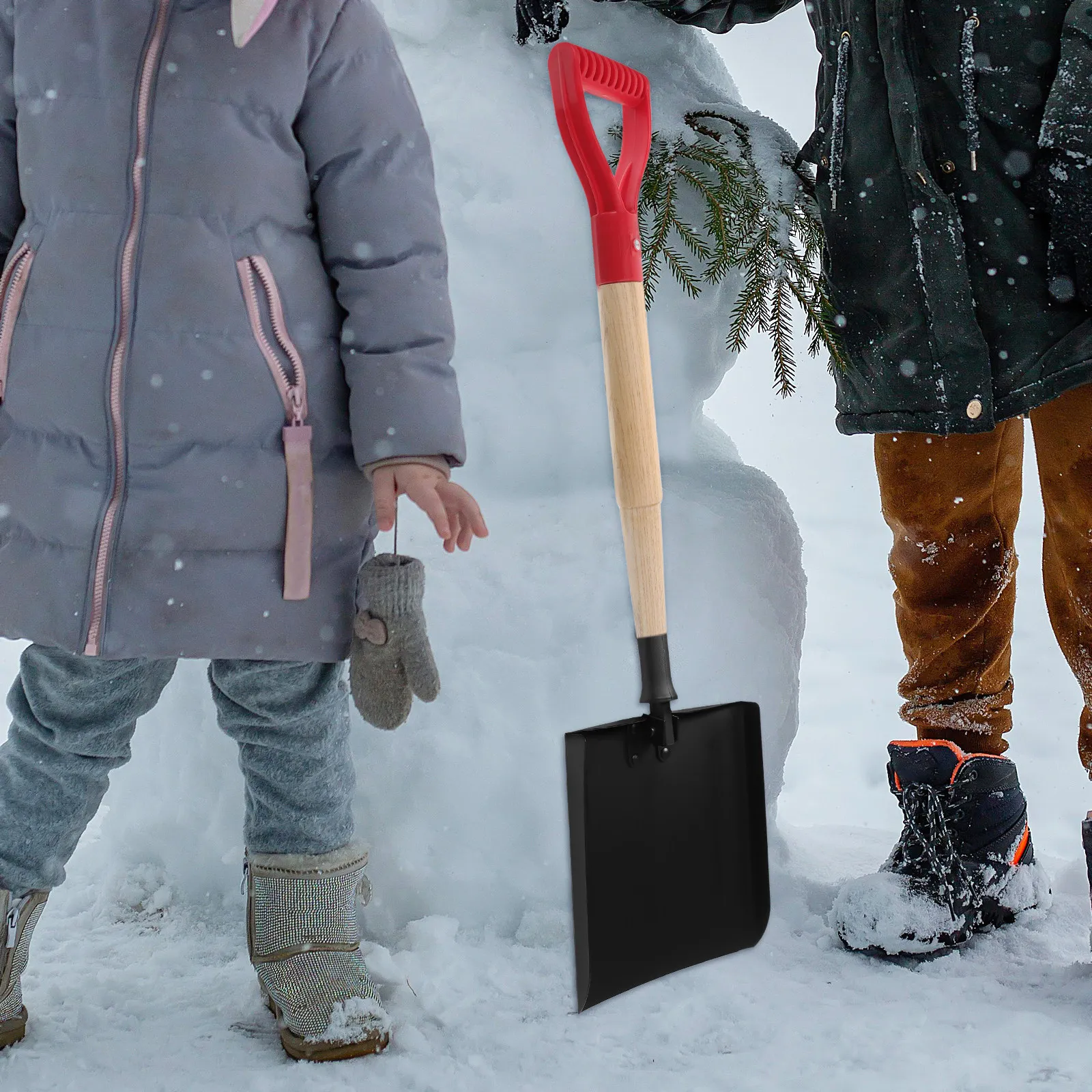 Replacement Handle for Snow Shovels Garden Shovels Trowels Raking Tools Wooden Construction Comfort Installation