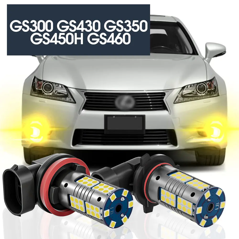 

2pcs LED Fog Light Lamp Blub Canbus Accessories For Lexus GS300 GS430 GS350 GS450H GS460 1997-2011 2005 2006 2007 2008 2009 2010