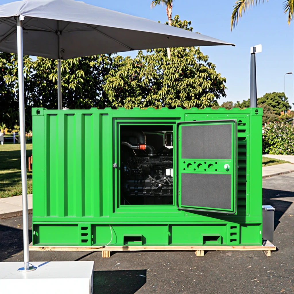 ذكي ATS التحكم 200kVA مولد الديزل 160kw 50kw 75kw 80kw محطة توليد الطاقة الصامتة نوع المولد 230 فولت الجهد المقنن