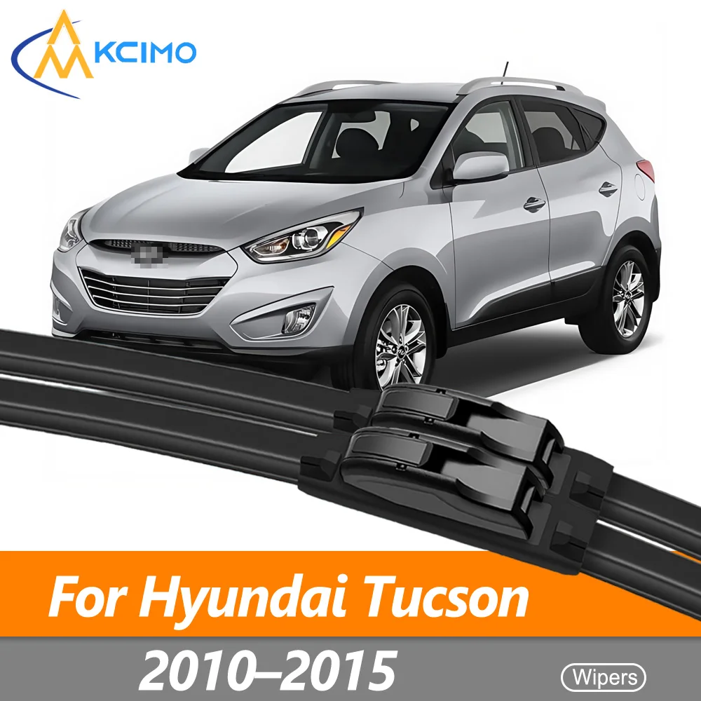

2PCS Front Wiper Blade Set For Hyundai Tucson/LM 2010–2015 Hyundai ix35 Windshield Wipers All Weather Rubber Easy Installation