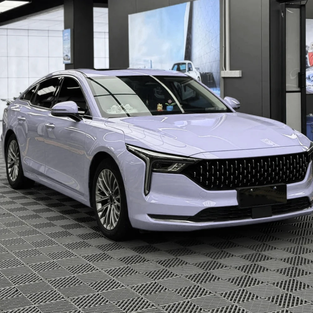 

Car Vinyl Waterproof Glossy Film PET Monet Purple Color Change Film PVC Self-Adhesive Decoration Sticker Cover Air Release Foil