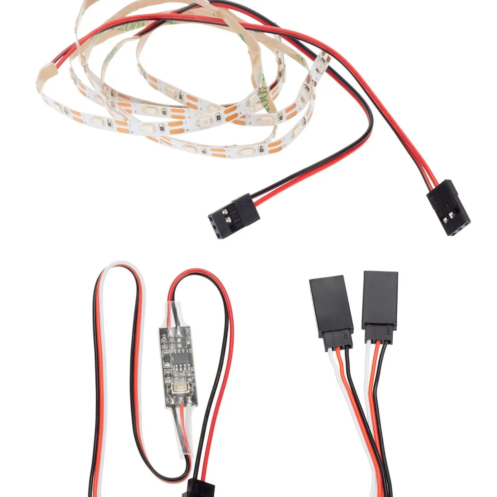 Blue ABS LED Light Strip Controller for RC Fixed Wing Drone Flying Wing Kit Model Car Ultralight Jet