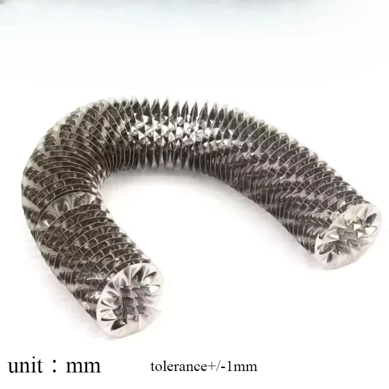

1m stainless steel Spiral hollow fin heat sink for heating Cooling tube special drying radiator warped accessories