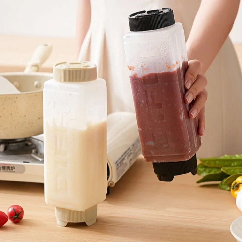 Double Head Squeeze Sauce Bottle 720ml Large Capacity Squeeze Bottles In First Out First Plastic Tomato Catchup Dispenser
