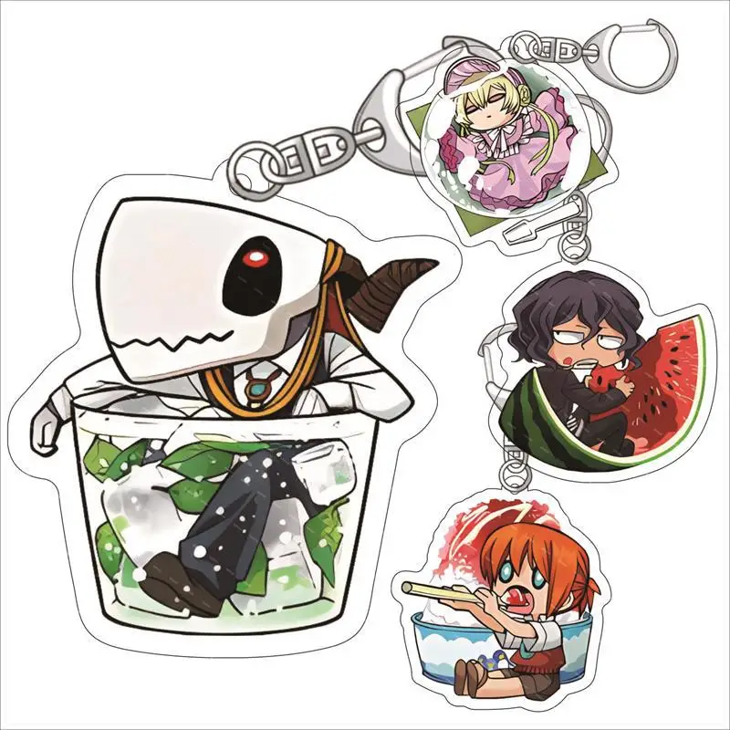 LLavero acrílico de novia mágica de Anime, figura de dibujos animados Chise Hatori, colgante de doble cara, llavero, joyería para disfraz, regalo al por mayor