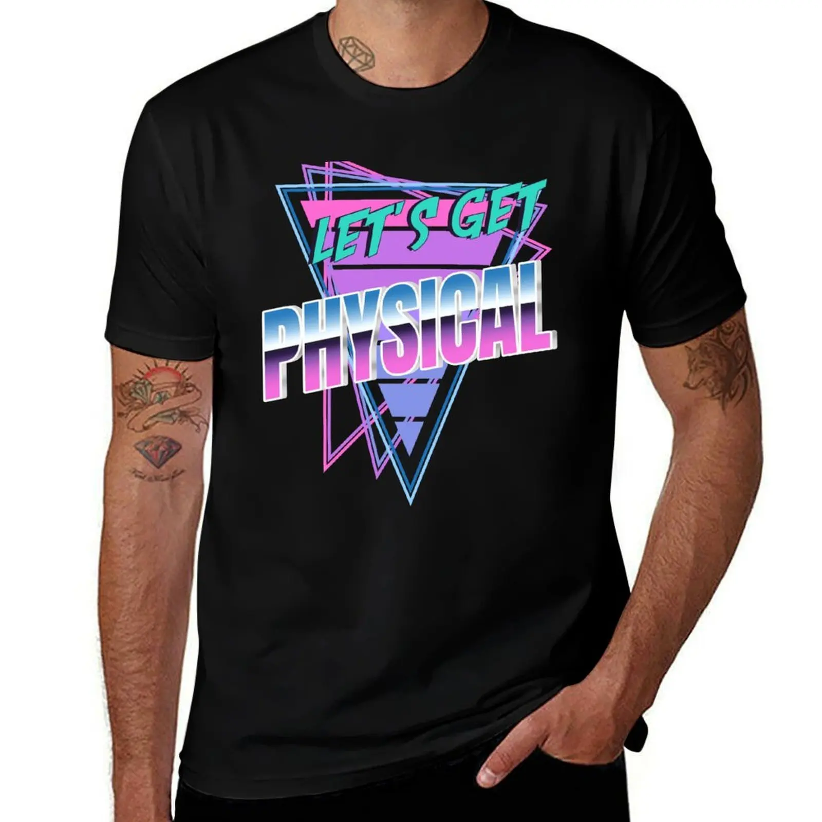 

Let's Get Physical Totally Rad 80s Costume T-Shirt man t shirt cotton anime t shirts oversize t shirt man plain T-Shirt