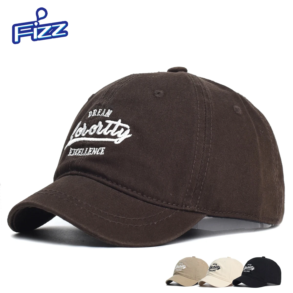 

Short Brim Cotton Baseball Cap Men Women Casual Vintage Dad Hat Adjustable Trucker Style Low Profile Caps Nylon Fastener Tape