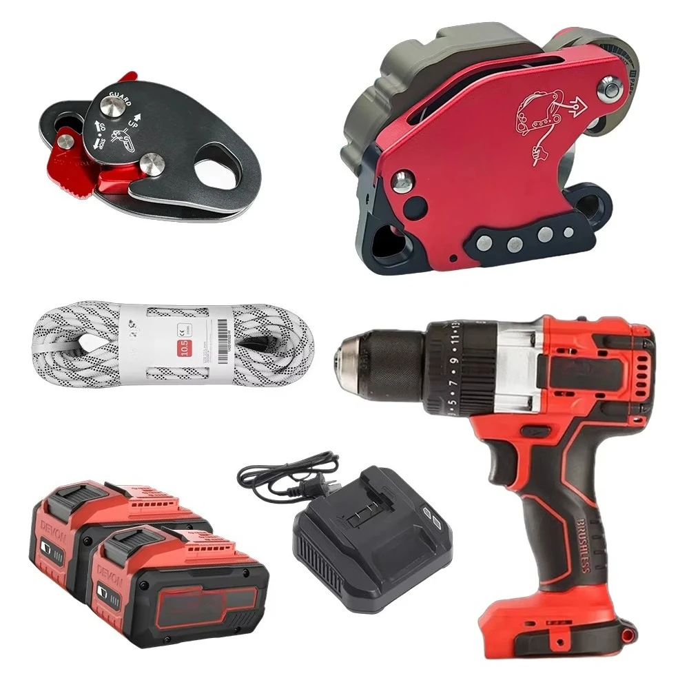 

Electric Drill Height Adjuster Safety Belt Buckle Set Factory's Outdoor Fire-Rescue Tool Set OEM Customizable