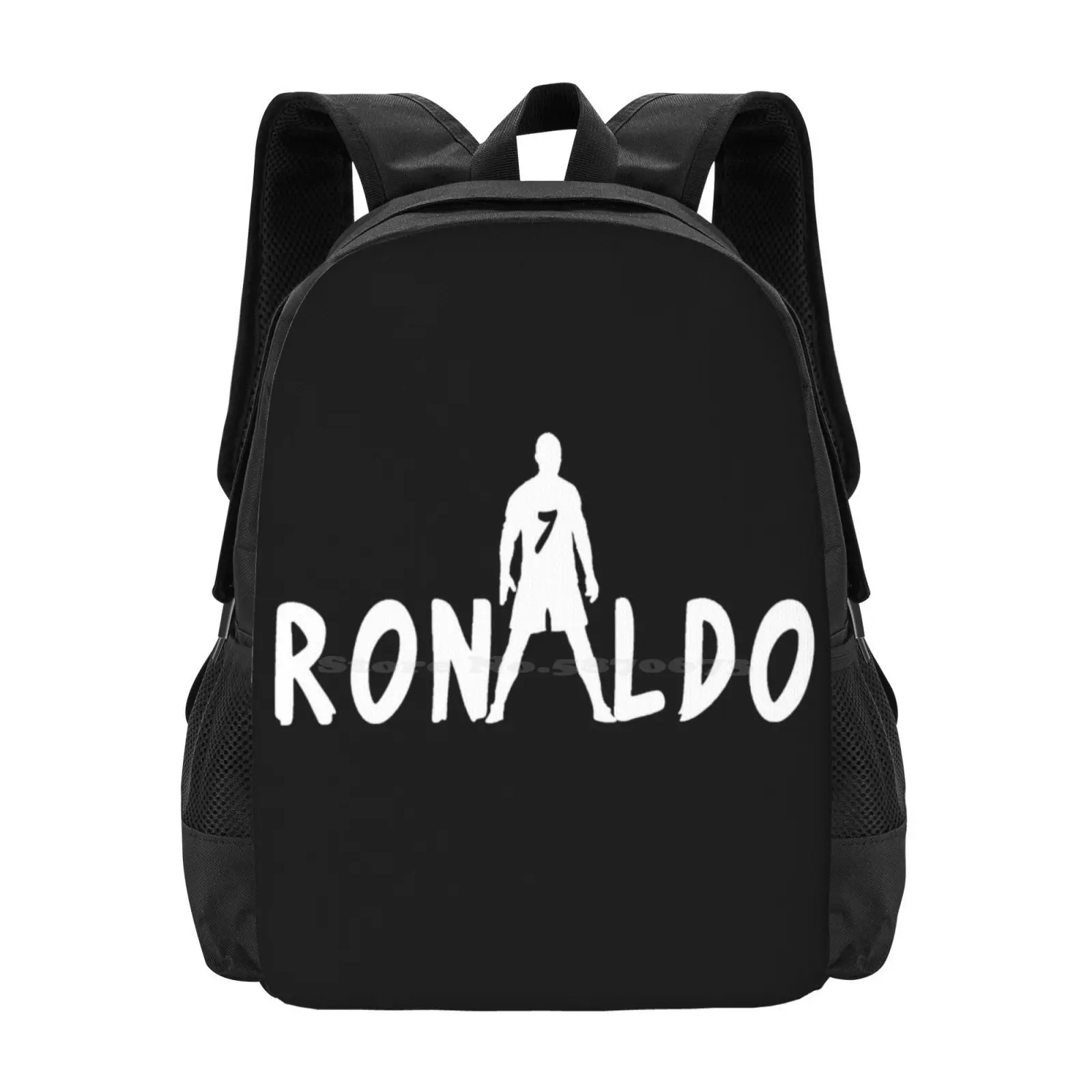 Ronaldo Large Capacity School Backpack Laptop Bags Real Madrid Portugal Freekick Spain Footballer Player Award Winger Superfly