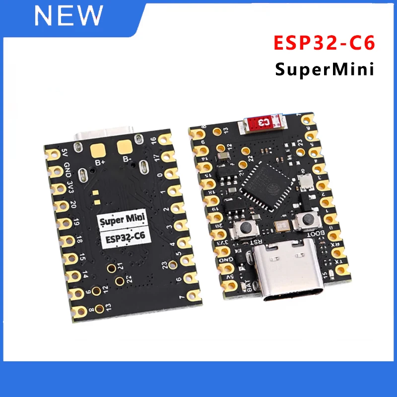 

ESP32-C6 SuperMini Development Board Core Board Microcontroller Programming Learning Controller