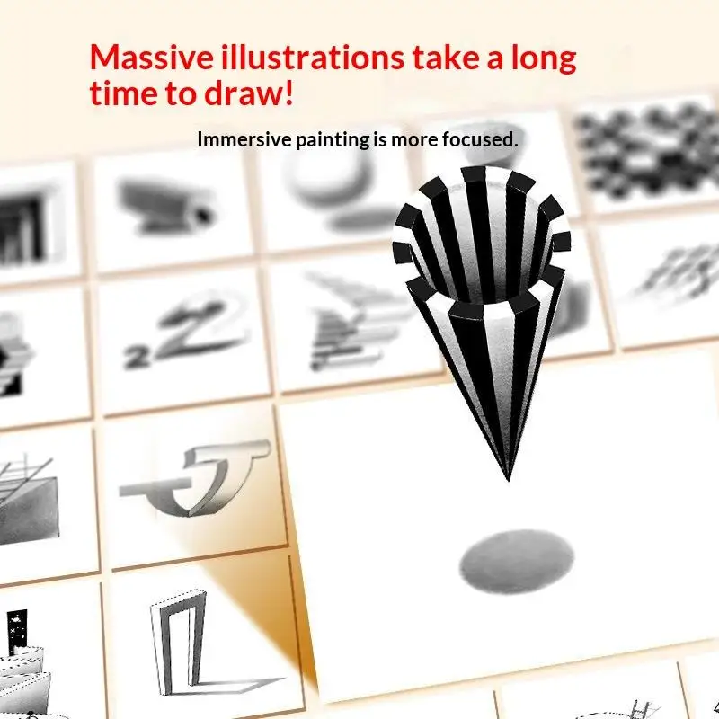 1/3Pcs Kids Educational Doodle Sketchbook Magic 3D Stereo Sketch Book Funny Graffiti Painting Notebook Children's Creative Book