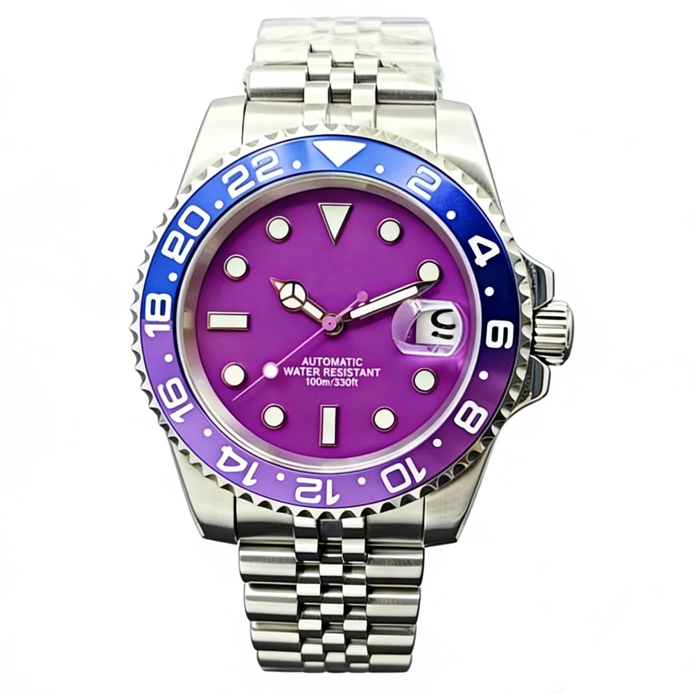 Custom LOGO man watch for Luxurious SUB NH35 Automatic mechanical Diving watches Waterproof 100m Sapphire Luminous Wrist watch - Image 6