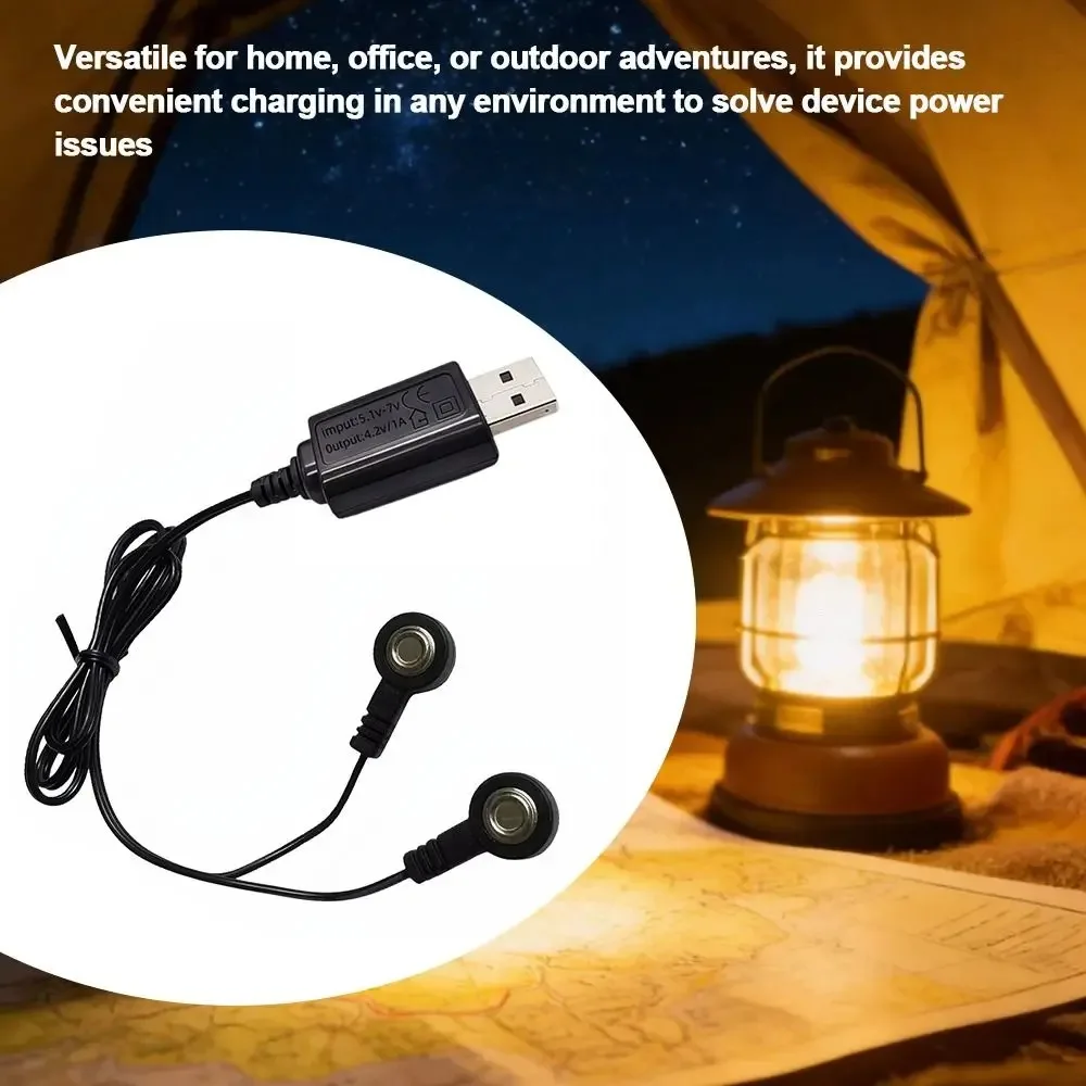 1Pcs Magnetic Lithium Battery Charger Universal USB Battery Charging Cable 3.7V 4.2V USB Magnetic Charger