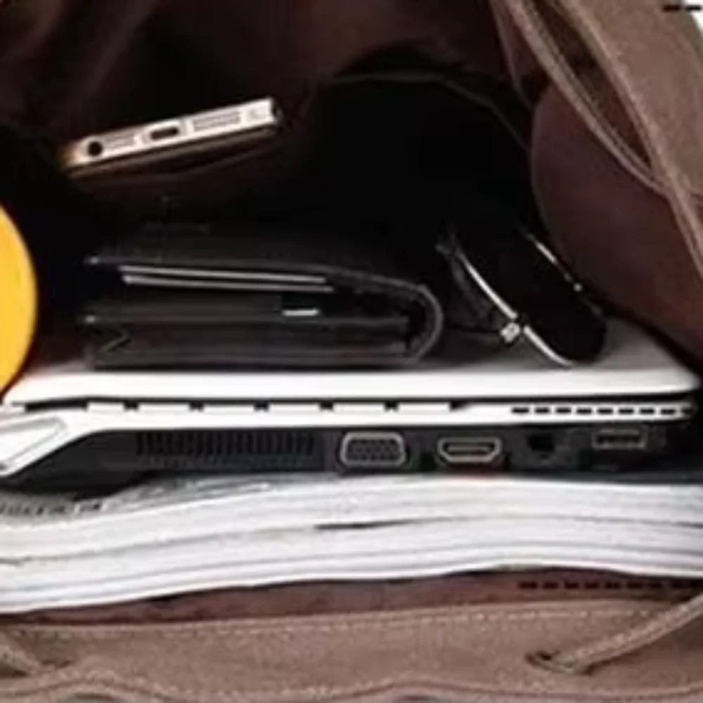 

Fashion Canvas Women Backpack Vintage Lightweight Laptop Travel Backpacks Large Capacity Solid Color Shoulder Bag School Student