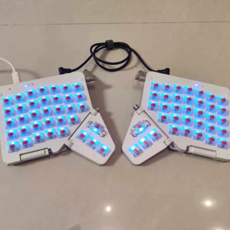 Moonlander Ergodox Wired Split Keyboard Kit Custom RGB Hot Swap Single Mode Ergonomic Keyboard VIAL Left Right Hand Keyboard
