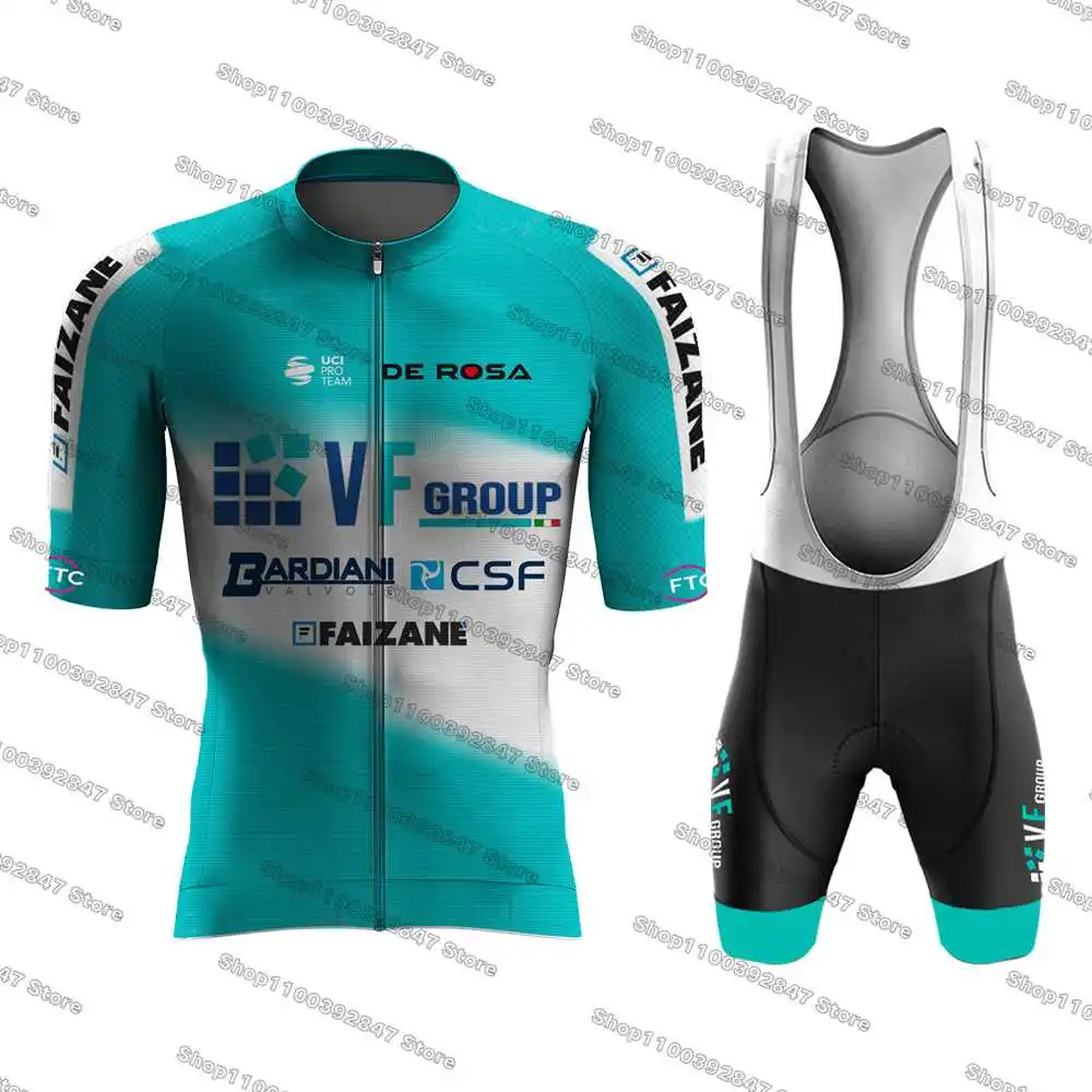 2024 VF Group Bardiani CSF New Cycling Jersey Sets Bicycle Clothing Quick Dry Road Cycling Shirt Breathable Ropa Ciclismo