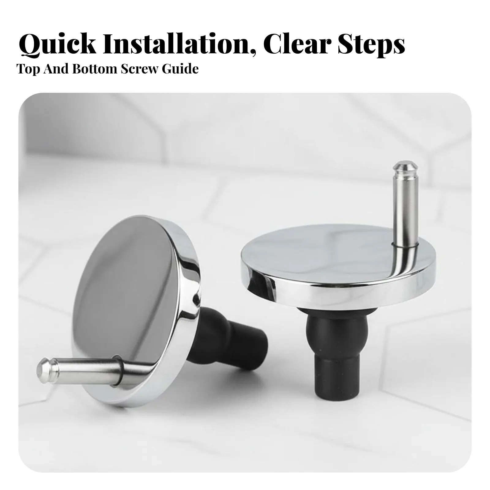 Toilet Seat Hinge Bolts Universal Fit Seat Cover Mounting Bolts Stable Fastening Long-Lasting for Homeowners, Landlords