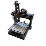 Column integrated engraving machine bed, cast iron frame