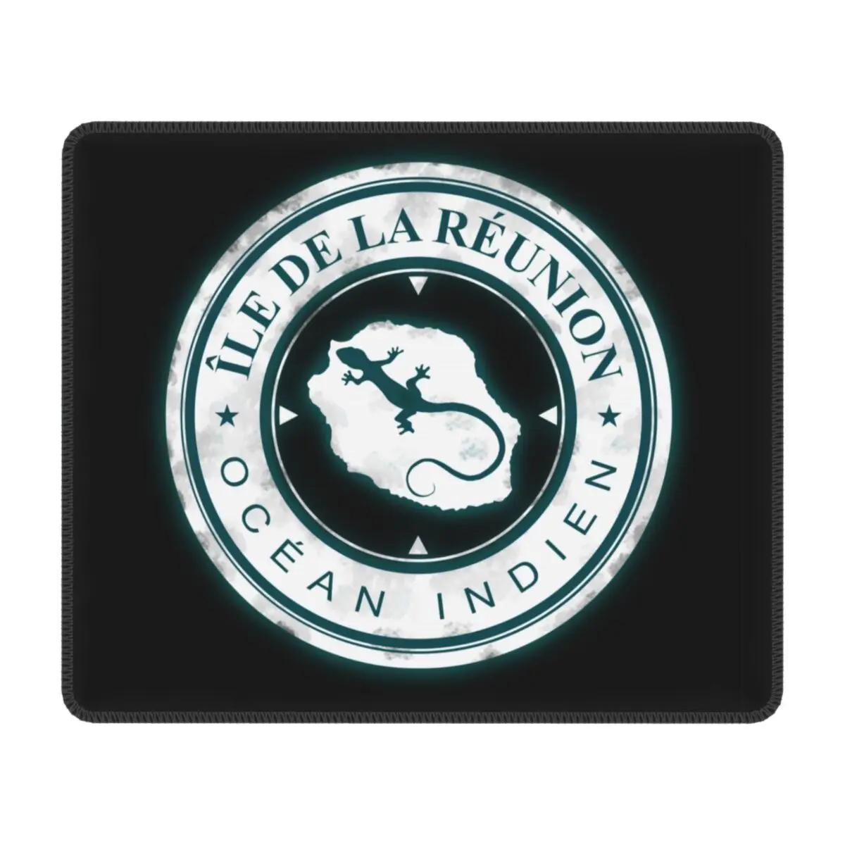 974 Ile De La Reunion Gamer Mouse Pad Anti-Slip Rubber Base Mousepad Indian Ocean Island Margouillat Office Computer Desk mat