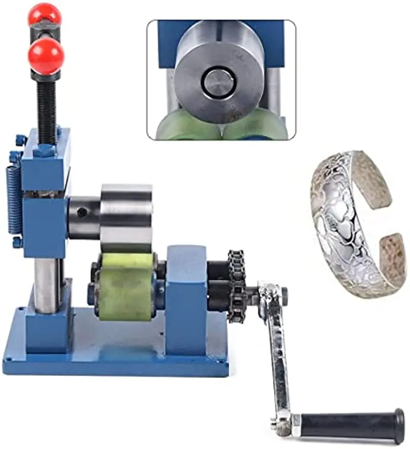 Press Brake Forming Machine, Multi-Function Hand Crank Ring Bracelet Bending Machine, 2 In1 Jewelry Press Brake Tools