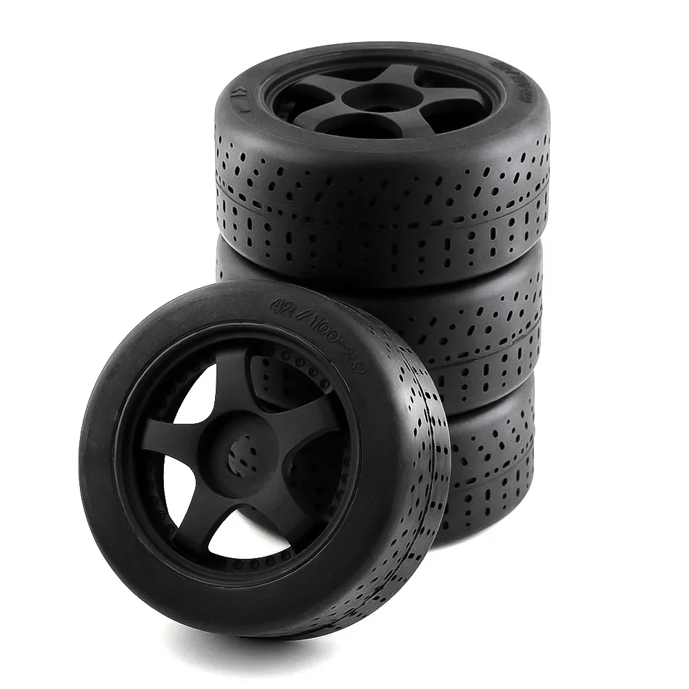 

4Pcs 100X42mm 5-Spoke Tire Tyre 17Mm Wheel Hex For Arrma 1/7 Infraction Felony Limitless RC Car Upgrade Parts