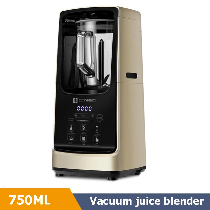 With Sound Proof Smoothie Maker Food Mixer Vacuum Blender Household High Quality Ice Smoothies Maker Dry Grinder