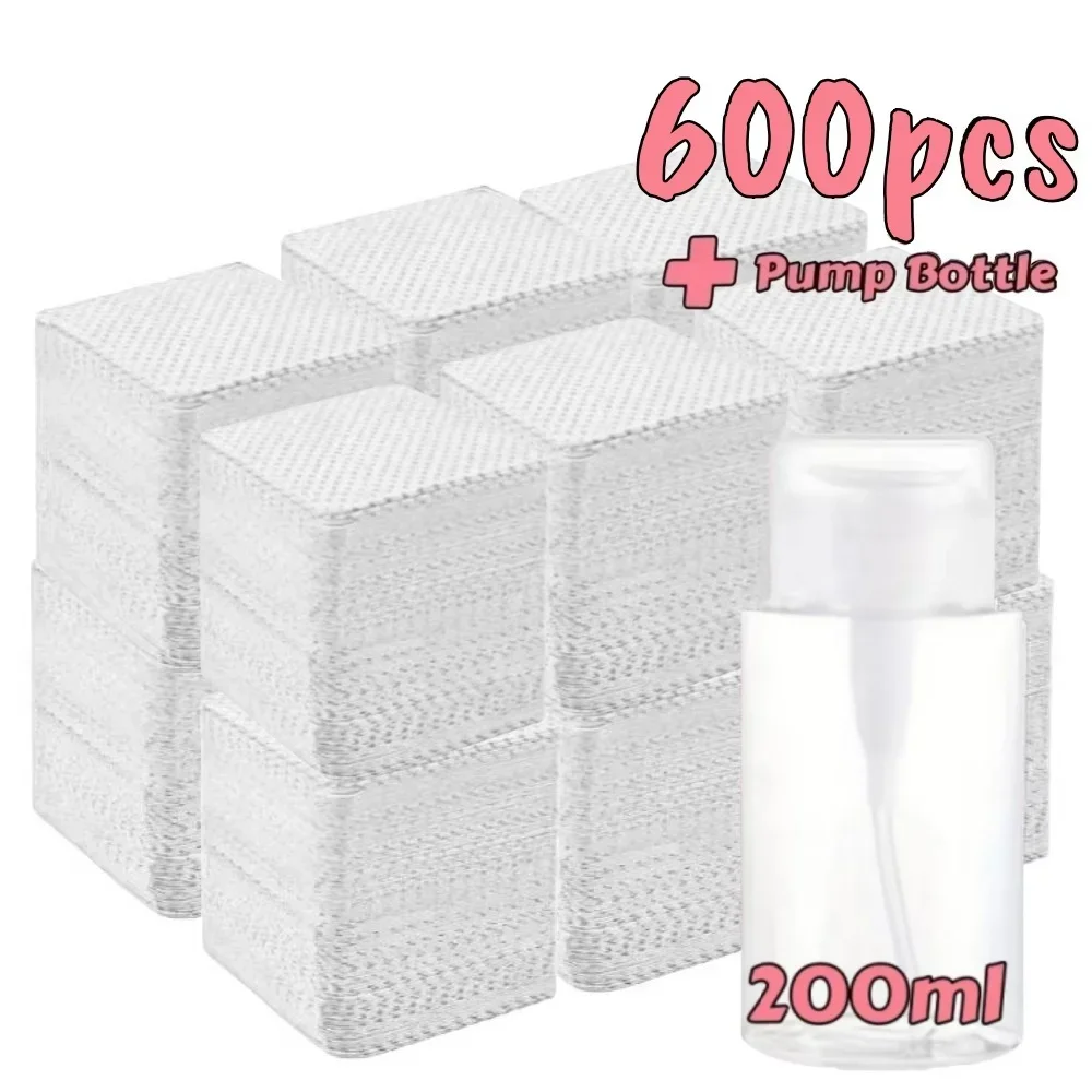 20-600 Stück fusselfreie Nagelreinigungstücher, gel- und aluminiumfreie Nagellackentferner-Pads für Nagelkunst, Schönheitspflege und Reinigung