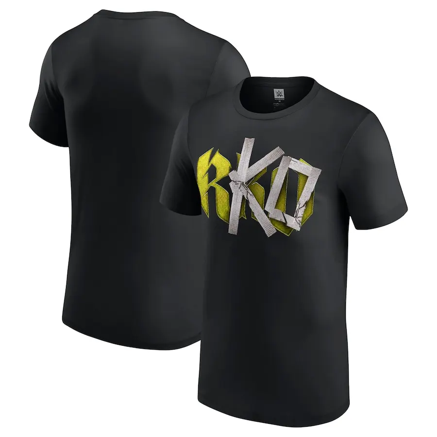 

Men's Black Randy Orton & Kevin Owens R-KO Duct Tape T-Shirt