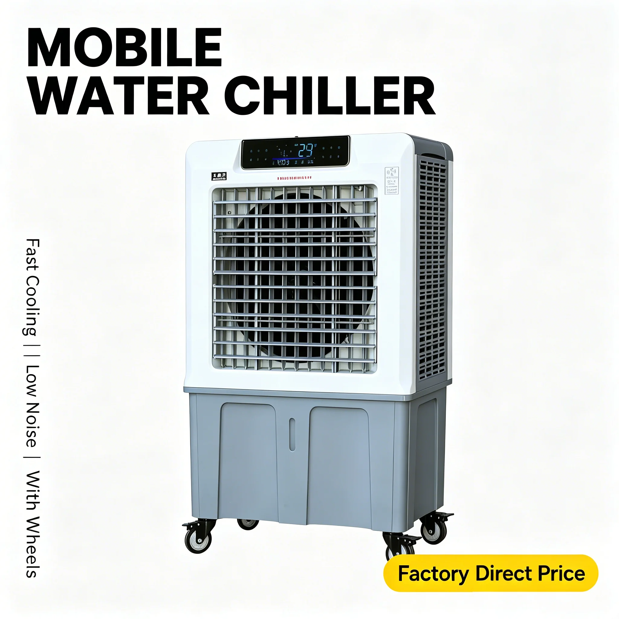18000m³/h Mobile Evaporative Air Cooler Water Cooling Energy Saving Portable Industrial Air Cooler for Workshop Outdoor