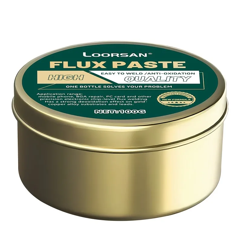 معجون لحام الصنوبري عالي النقاء: خالي من الأحماض، لحام قوي للفولاذ المقاوم للصدأ/النحاس/الحديد وألواح البطارية