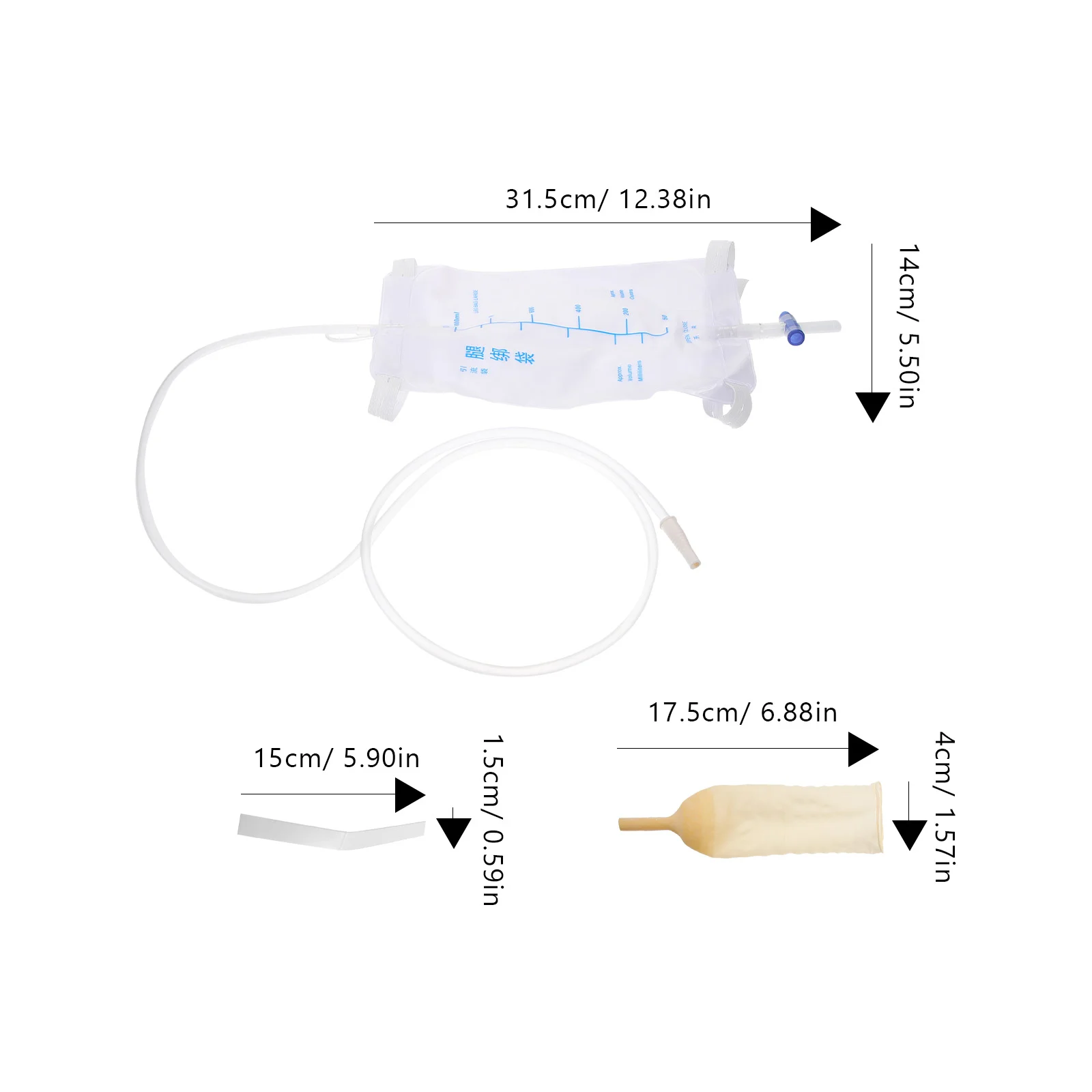 Urinary Sleeve Drainage Urine for Men Easy-tape Patient Postoperation