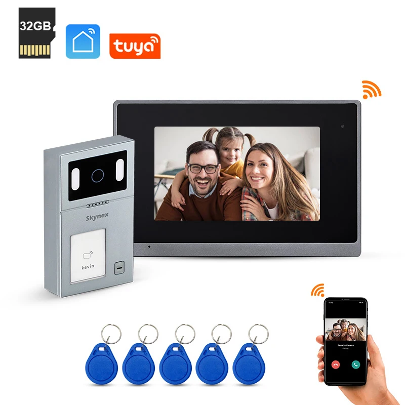 support-ic-id-card-1080p-hd-intercom-tuya-smart-mobile-remote-unlocking-doorbell-video