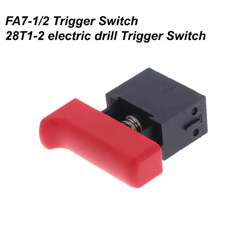 Lockless Power Button Switch FA7-10/2 Electric Hammer Trigger Replacement for DIY Building Tool Accessories