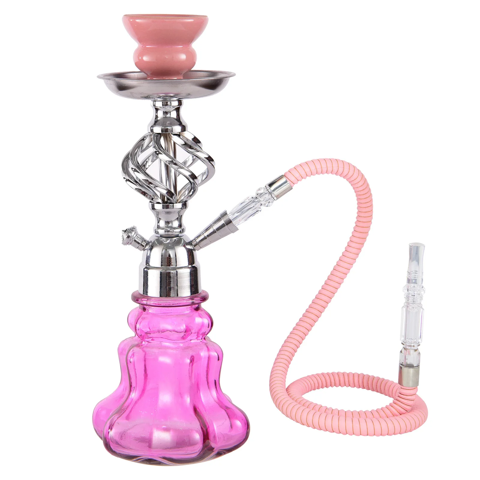 Bar specific Arabic small hookah pot, complete set of accessories for hookah, including tobacco rod, bottle, plate, carbon clip