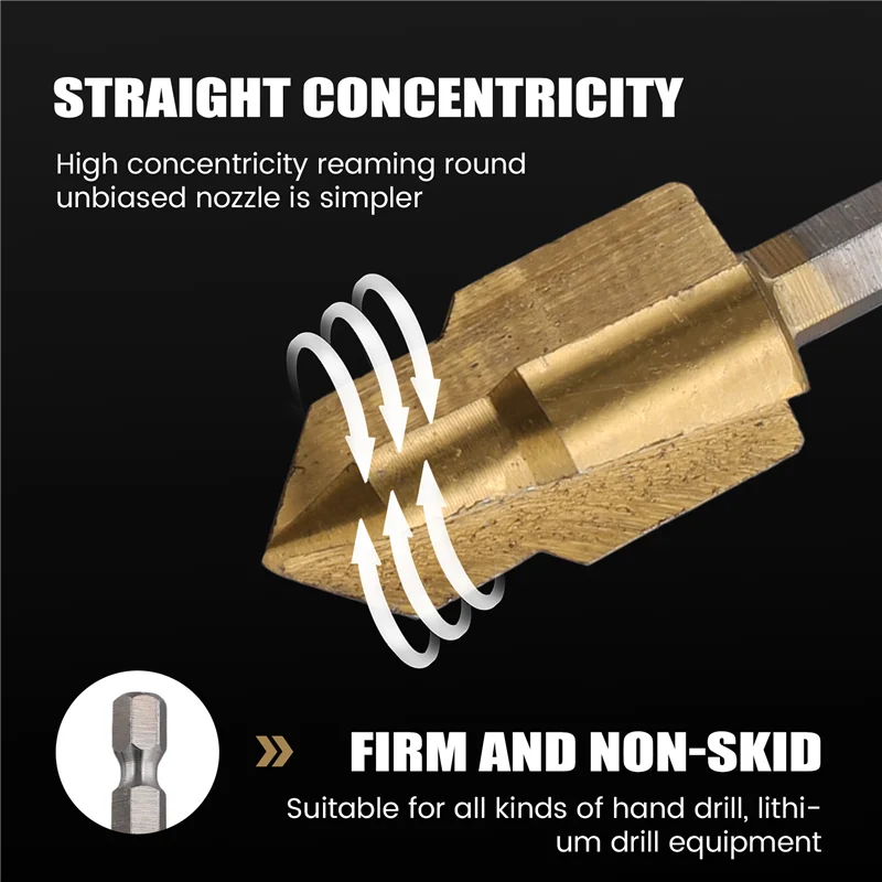 

AB46-PPR Подъемное 3-лезвийное ступенчатое сверло, инструмент для подключения водопроводных труб с шестигранным хвостовиком 20/25/32 мм, электродетали для ремонта пиломатериала